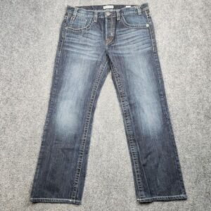 MEK USA DNM Barclay Straight Jeans Mens 34x34 Blue Dark Wash Denim Casual Y2K